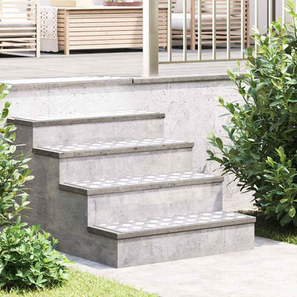 Treppe Tritt Rechtwinklig 2 pcs Silber 75 x 25 cm Aluminium