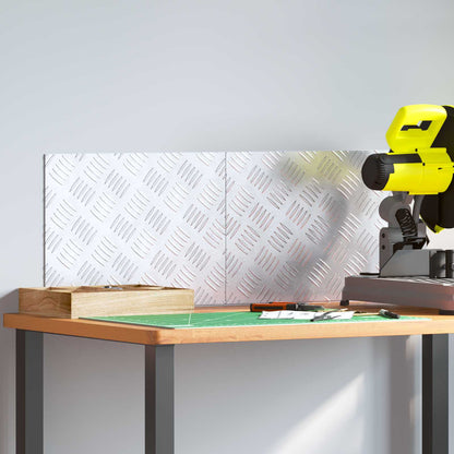 Treppe Tritt Rechtwinklig 2 pcs Silber 40 x 30 cm Aluminium