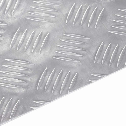 Treppe Tritt Rechtwinklig 2 pcs Silber 60 x 30 cm Aluminium