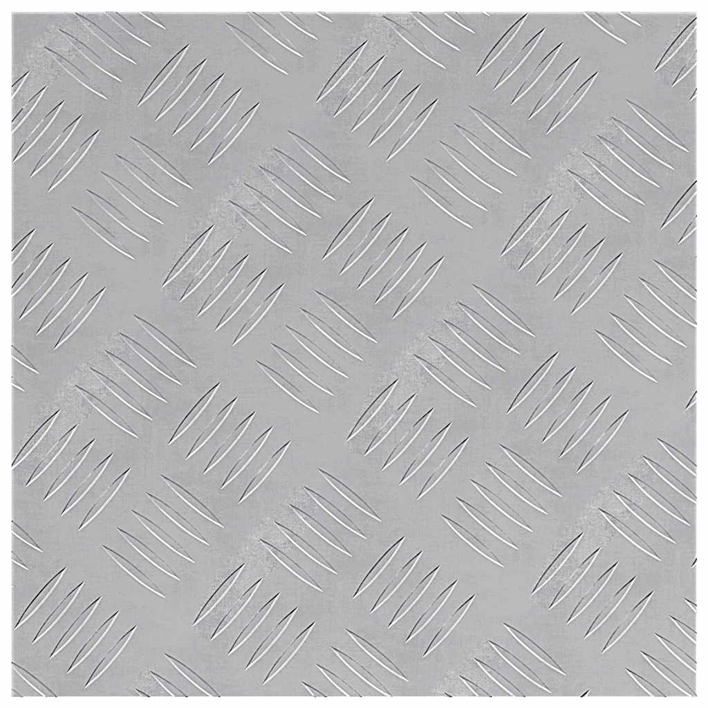 Treppe Tritt Quadratisch 2 pcs Silber 40 x 40 cm Aluminium