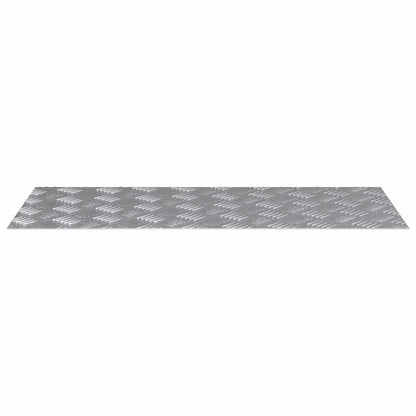 Treppe Tritt Rechtwinklig 4 pcs Silber 90 x 40 cm Aluminium