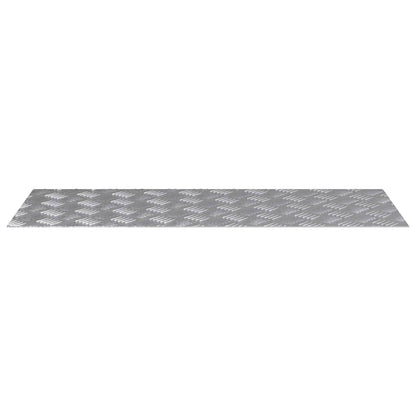 Treppe Tritt Rechtwinklig 4 pcs Silber 100 x 40 cm Aluminium