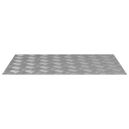 Treppe Tritt Rechtwinklig 4 pcs Silber 70 x 50 cm Aluminium