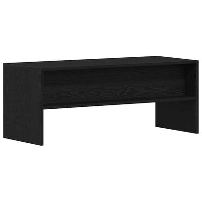TV-Schrank Schwarz Eichen-Optik 100x40x40 cm Holzwerkstoff