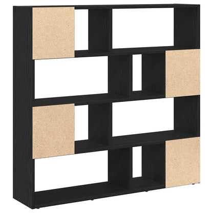 Bücherschrank/Raumteiler Eiche schwarz 105x24x102 cm