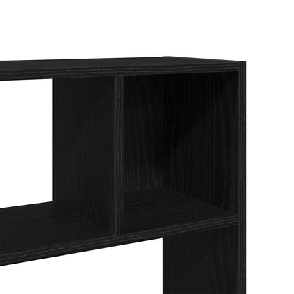 Bücherschrank/Raumteiler Eiche schwarz 105x24x102 cm