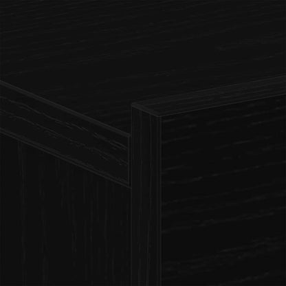 Nachttisch Schwarz Eichen-Optik 40 x 30 x 30 cm Holzwerkstoff