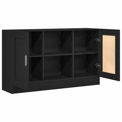 Sideboard Schwarz Eichen-Optik 120 x 30,5 x 70 cm Holzwerkstoff