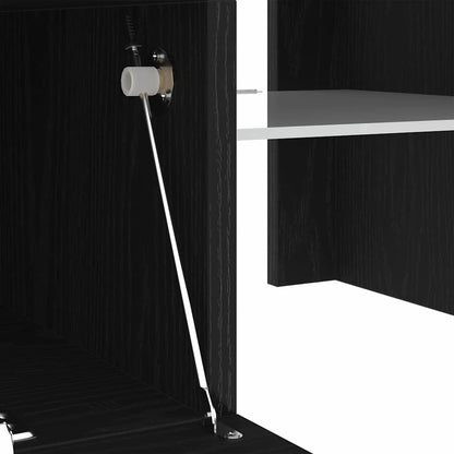 TV-Schränk Schwarz Eichen-Optik 120 x 35 x 40 cm Holzwerkstoff