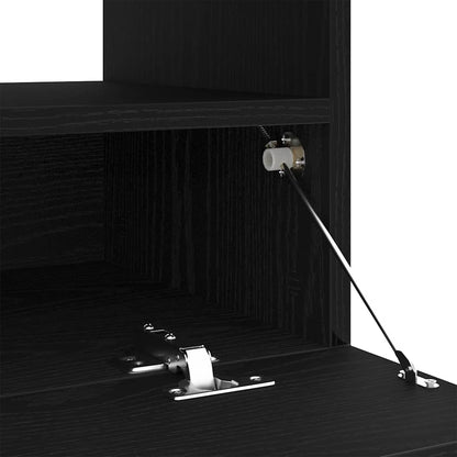 TV-Schränk Schwarz Eichen-Optik 80 x 35 x 40 cm Holzwerkstoff