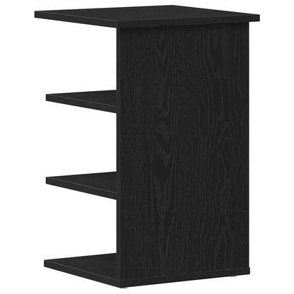 Seitenschrank Schwarz Eichen-Optik 35 x 35 x 55 cm