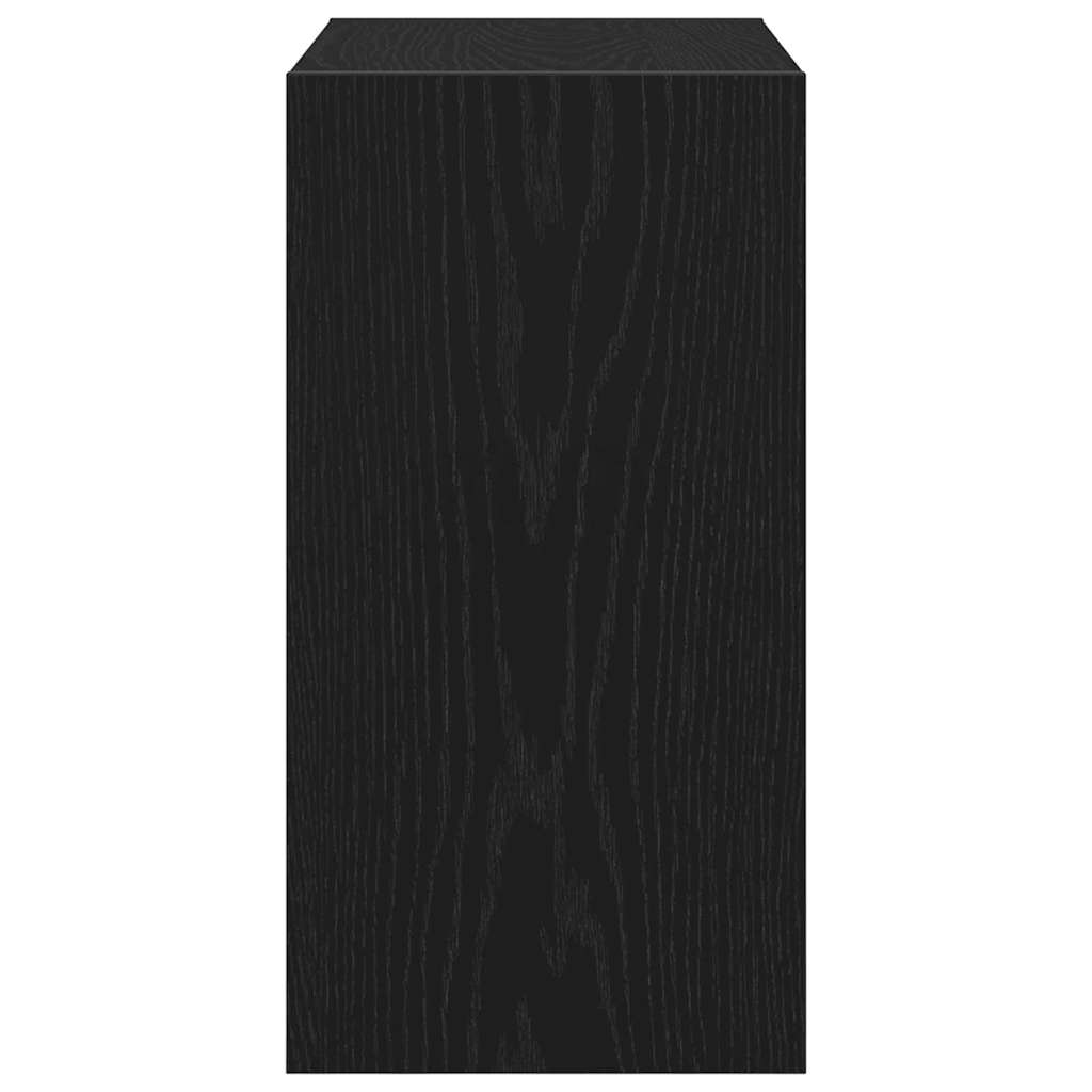 Beistelltisch Schwarz Eichen-Optik 50 x 26 x 50 cm