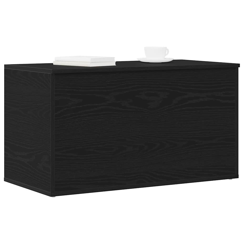 Aufbewahrungsbox Schwarz Eichen-Optik 84 x 42 x 46 cm
