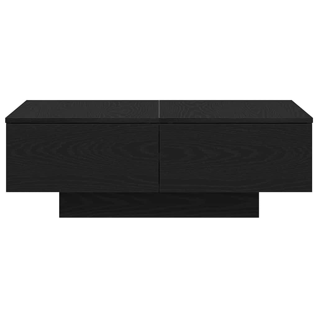 Couchtisch Schwarz Eichen-Optik 90 x 60 x 31 cm Holzwerkstoff