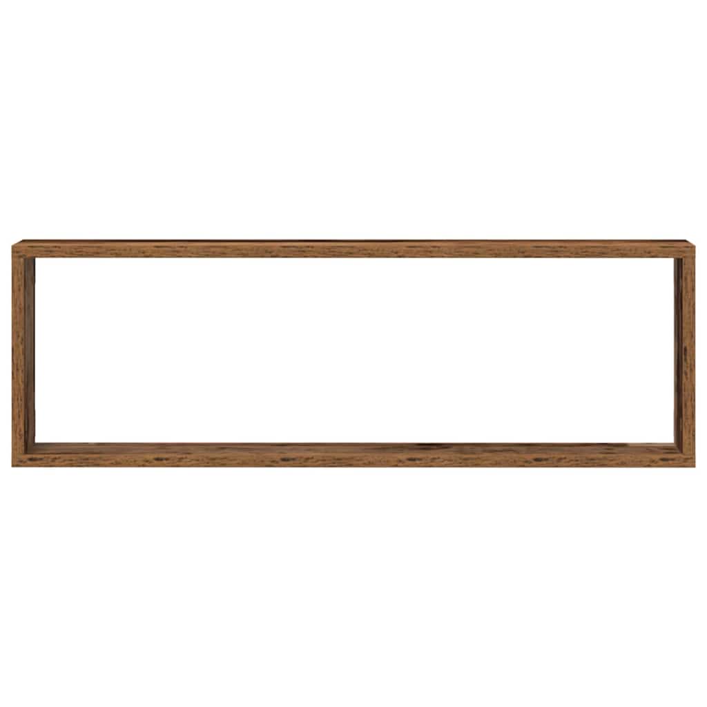 Wandregale 2 pcs Altholz 80 x 15 x 26 cm Holzwerkstoff