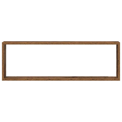 Wandregale 2 pcs Altholz 80 x 15 x 26 cm Holzwerkstoff