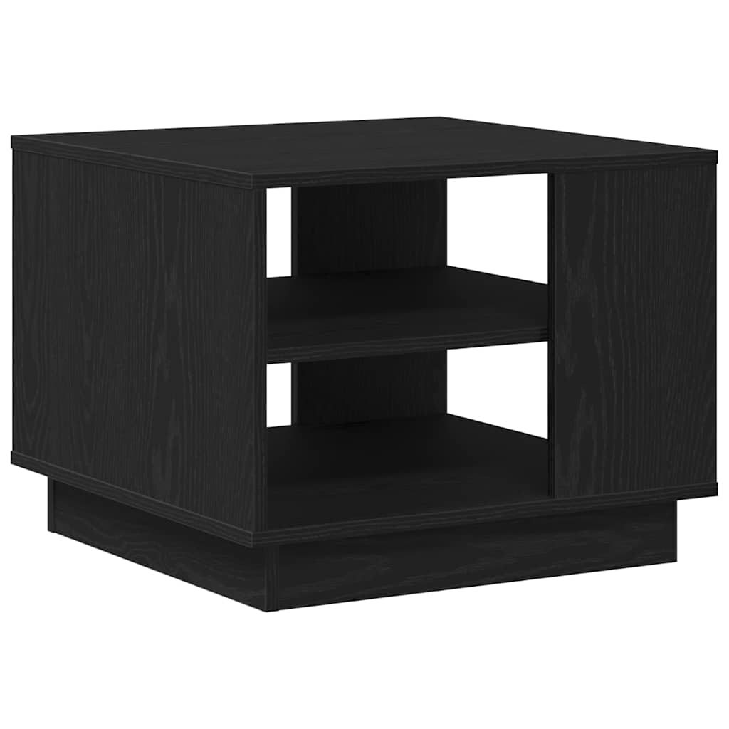 Couchtisch Schwarz Eichen-Optik 55 x 55 x 42 cm Holzwerkstoff