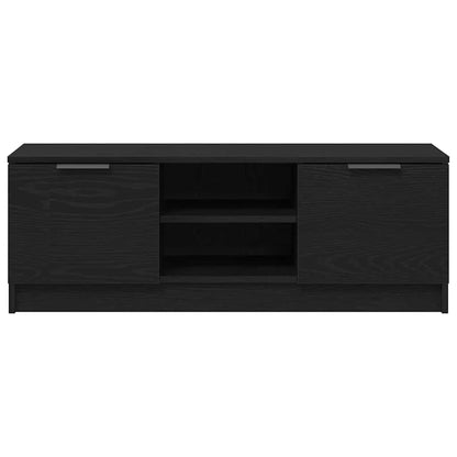 TV-Schränk Schwarz Eichen-Optik 102 x 32 x 35,5 cm