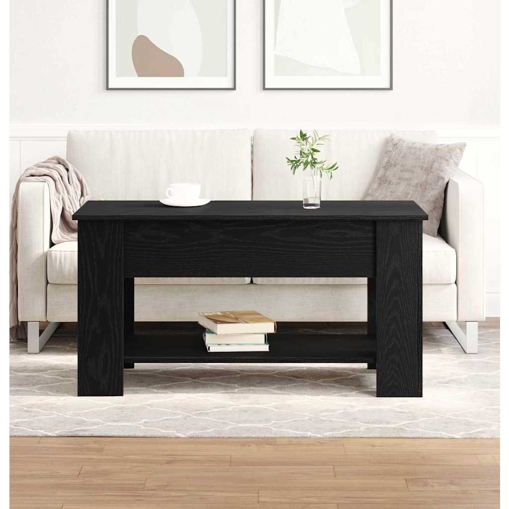 Couchtisch Schwarze Eiche 101 x 49 x 52 cm Holzwerkstoff