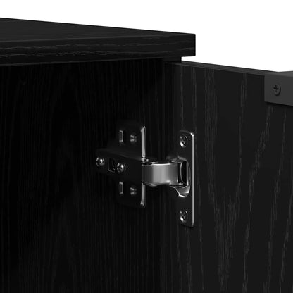 TV-Schränk Schwarz Eichen-Optik 102 x 35 x 36,5 cm