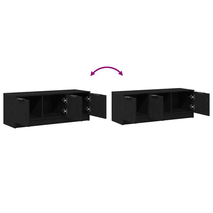 TV-Schränk Schwarz Eichen-Optik 102 x 35 x 36,5 cm