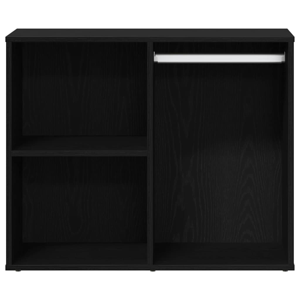 Kosmetikschrank mit Regal Schwarz Eichen-Optik 80 x 40 x 65 cm