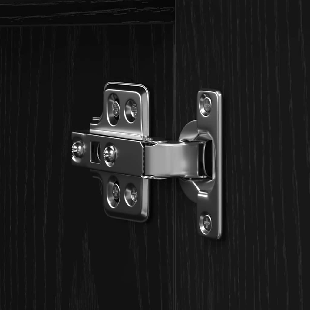 TV-Schränk Schwarz Eichen-Optik 180 x 31,5 x 40 cm