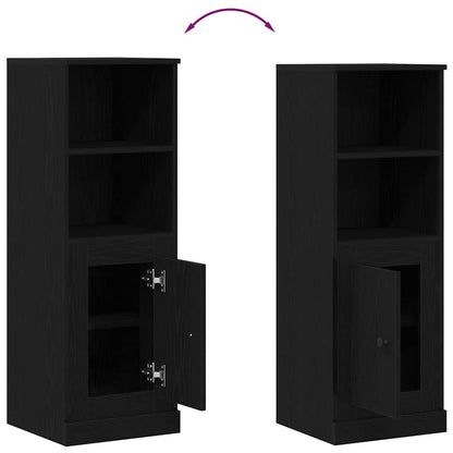 Highboard Schwarze Eiche 36 x 35,5 x 103,5 cm Holzwerkstoff