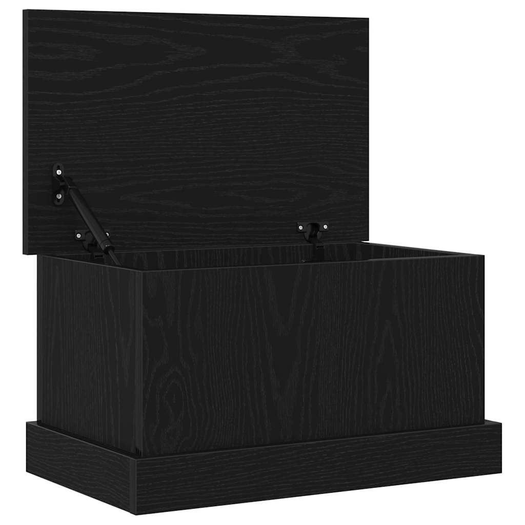 Aufbewahrungsbox Schwarz Eichen-Optik 50 x 30 x 28 cm