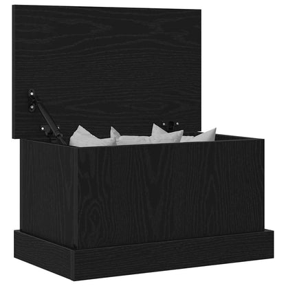 Aufbewahrungsbox Schwarz Eichen-Optik 50 x 30 x 28 cm
