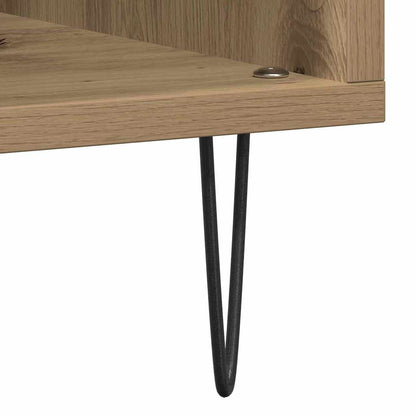 Schallplattenschrank mit Regal Artisan-Eiche 85 x 38 x 89 cm