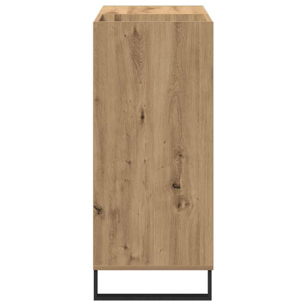 Schallplattenschrank mit Regal Artisan-Eiche 85 x 38 x 89 cm