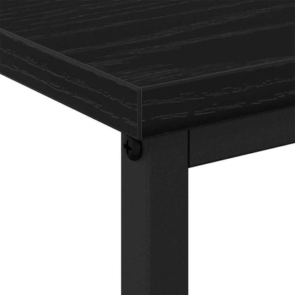 Nachttisch Schwarz Eichen-Optik 41 x 31 x 80 cm Holzwerkstoff