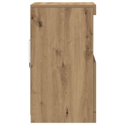 LED-Sideboard Artisan-Eiche 41 x 37 x 67 cm Holzwerkstoff