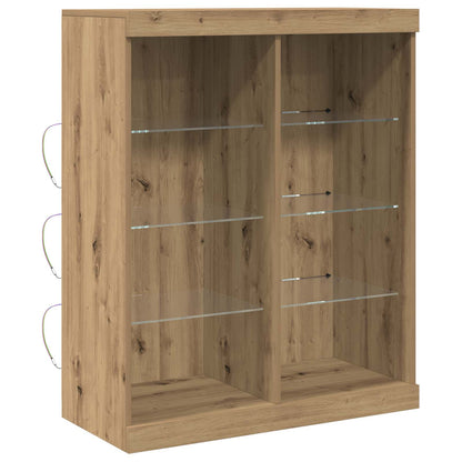 LED-Sideboard Artisan-Eiche 41 x 37 x 100 cm Holzwerkstoff
