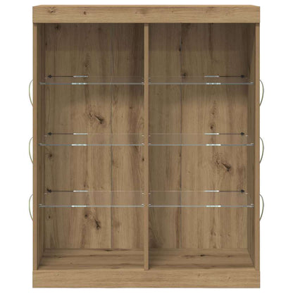 LED-Sideboard Artisan-Eiche 41 x 37 x 100 cm Holzwerkstoff