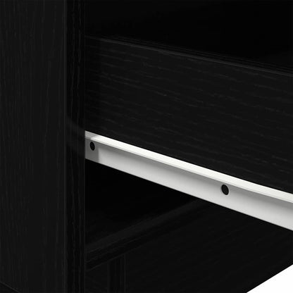 Nachttisch Schwarz Eichen-Optik 45 x 40 x 55 cm Holzwerkstoff