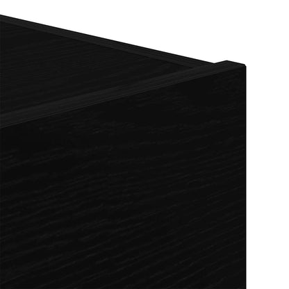 Nachttisch Schwarz Eichen-Optik 45 x 40 x 55 cm Holzwerkstoff