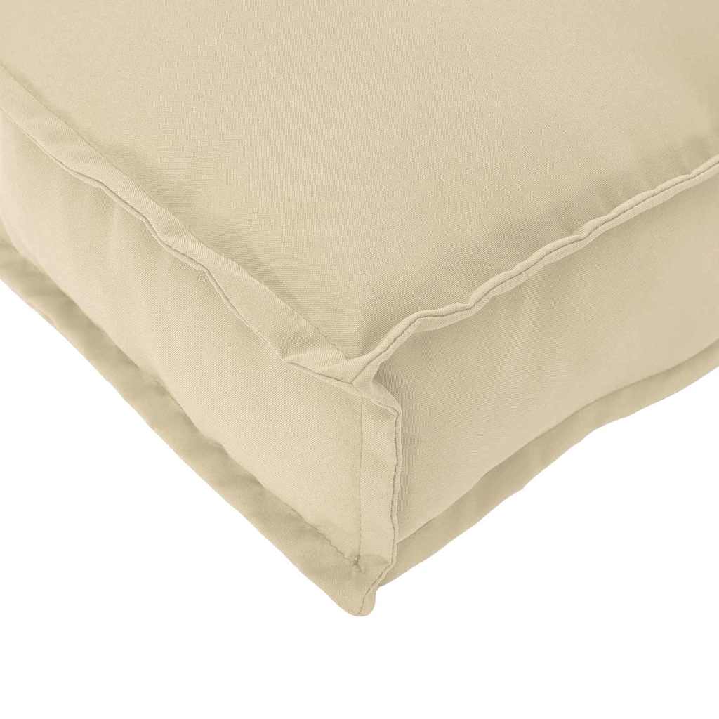 Kissen Beige 120 x 80 x 12 cm Oxford-Stoff