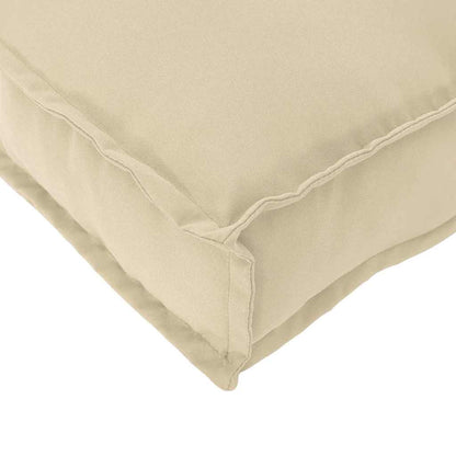 Kissen Beige 120 x 80 x 12 cm Oxford-Stoff