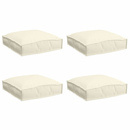 Kissen 4 pcs Creme 40 x 40 x 8 cm Oxford-Stoff
