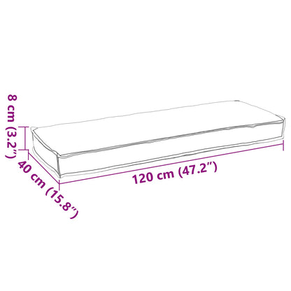 Kissen Schwarz 120 x 40 x 8 cm Oxford-Stoff