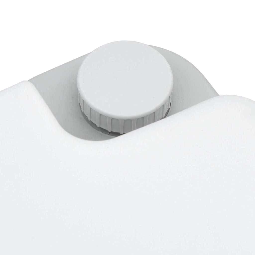 Camping-Toilette Grau und Weiß 41,5 x 36,5 x 30 cm Polyethylen