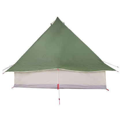 Tipi Zelt mit Dach mit Speicher Grün 358 x 296 x 258 cm Taft