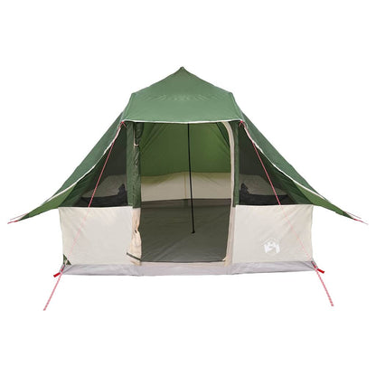 Tipi Zelt mit Dach mit Speicher Grün 358 x 296 x 258 cm Taft