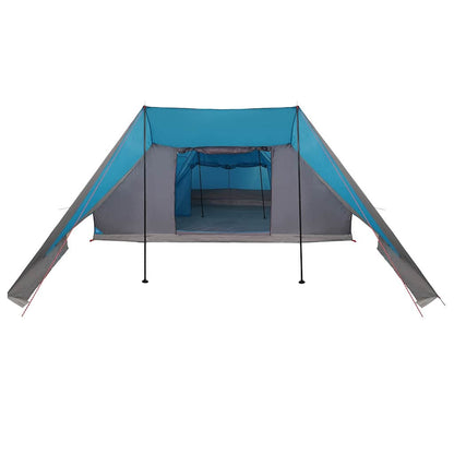 Tipi Zelt mit Dach mit Speicher Blau 660 x 456 x 200 cm Taft