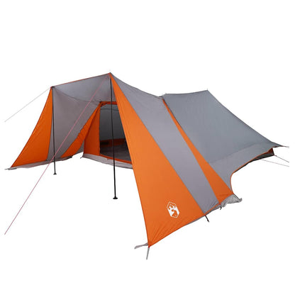 Tipi Zelt mit Dach Grau und Orange 660 x 456 x 200 cm Taft