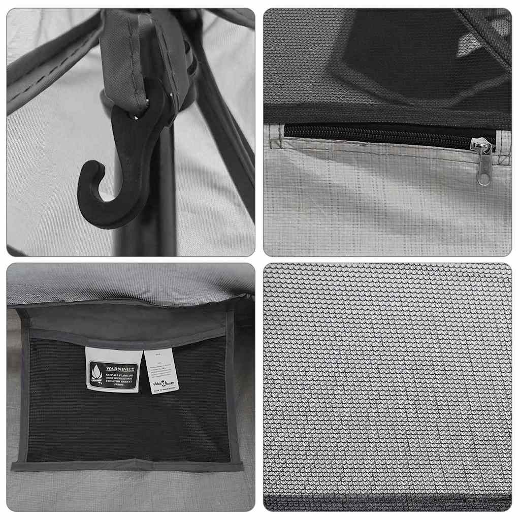 Innenzelt mit Dach Schwarz 240 x 160 x 133 cm Mit Netz