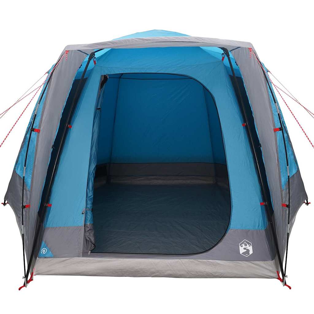 Campingzelt Hütte mit Dach Blau 420 x 420 x 227 cm Polyester