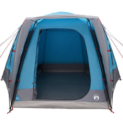 Campingzelt Hütte mit Dach Blau 420 x 420 x 227 cm Polyester